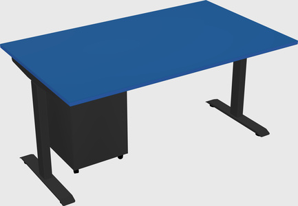 Single motor electric desk
