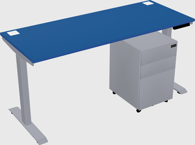 Single motor electric desk