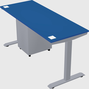 Single motor electric desk
