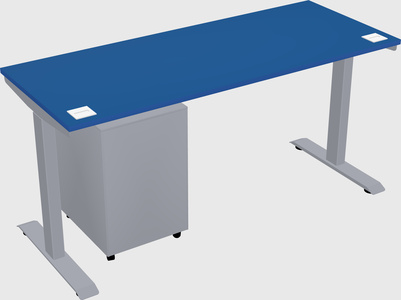 Single motor electric desk