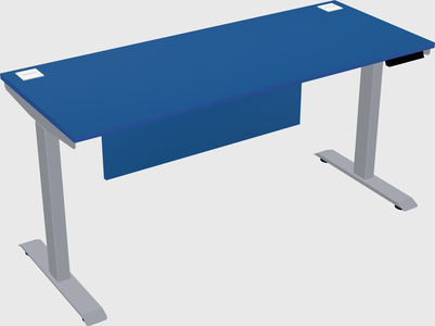 Single motor electric desk