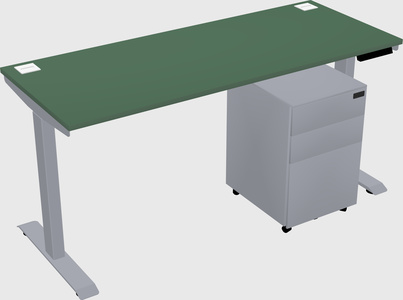 Single motor electric desk