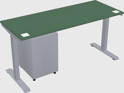 Single motor electric desk