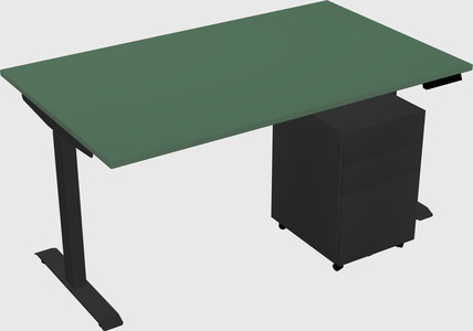 Single motor electric desk
