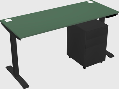 Single motor electric desk