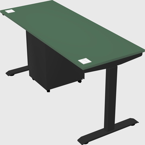 Single motor electric desk