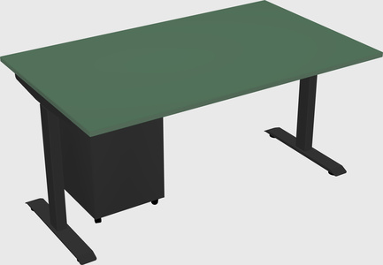 Single motor electric desk