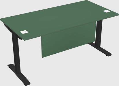 Single motor electric desk