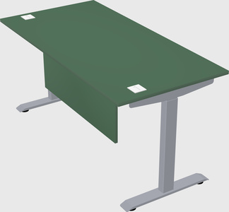 Single motor electric desk