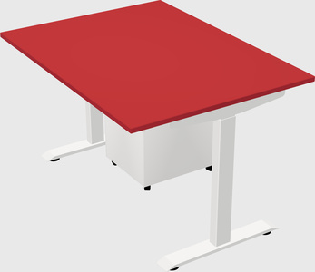Single motor electric desk