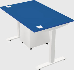 Single motor electric desk