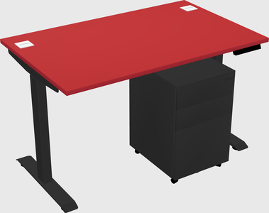 Single motor electric desk