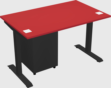 Single motor electric desk
