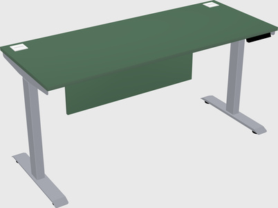Single motor electric desk