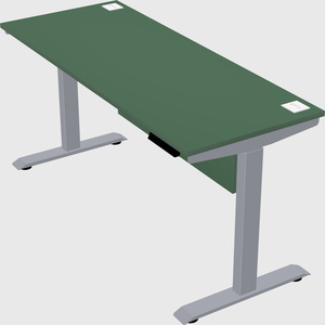 Single motor electric desk