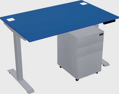 Single motor electric desk