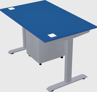 Single motor electric desk