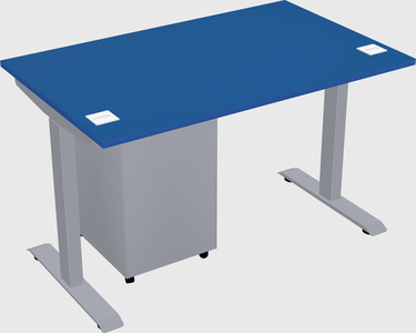 Single motor electric desk