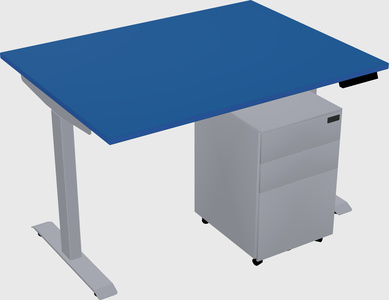 Single motor electric desk