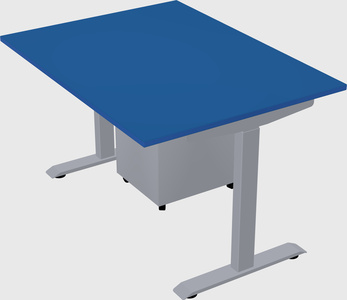 Single motor electric desk