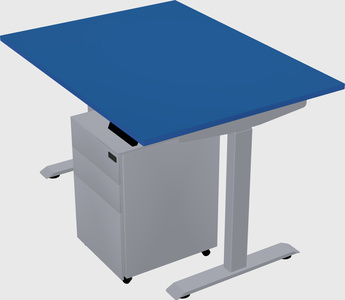 Single motor electric desk