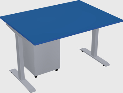 Single motor electric desk