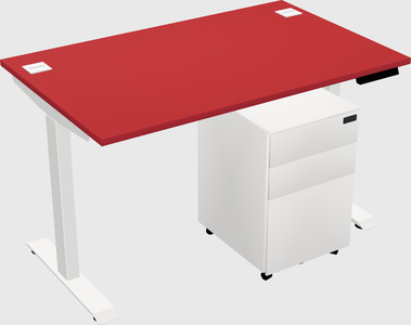 Single motor electric desk