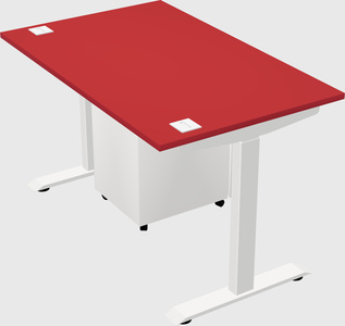 Single motor electric desk