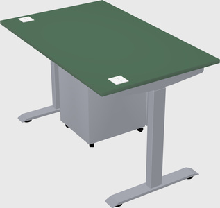 Single motor electric desk