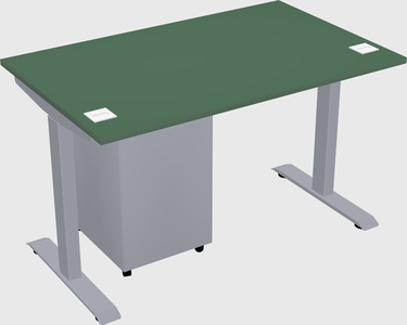 Single motor electric desk