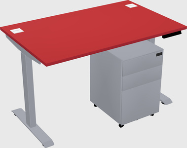Single motor electric desk