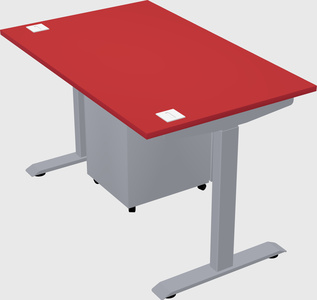 Single motor electric desk