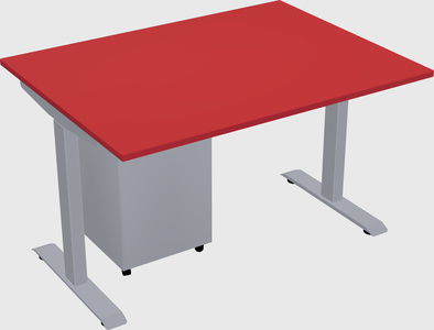 Single motor electric desk