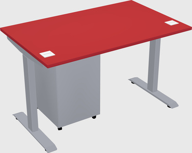 Single motor electric desk