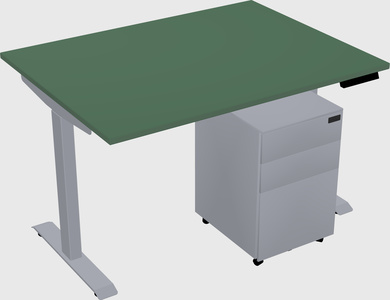 Single motor electric desk