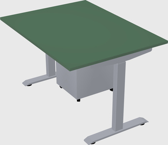 Single motor electric desk
