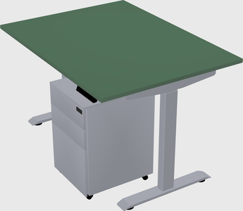 Single motor electric desk