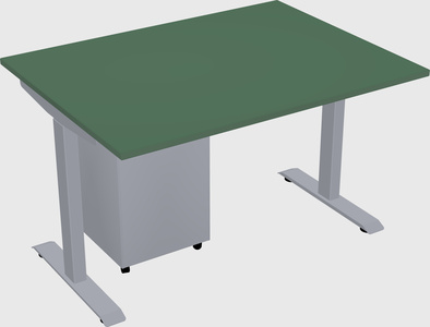 Single motor electric desk