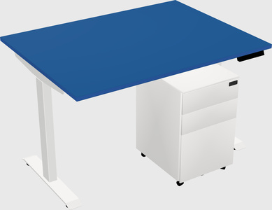 Single motor electric desk
