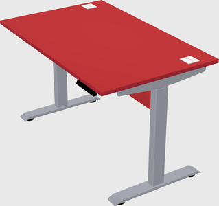 Single motor electric desk
