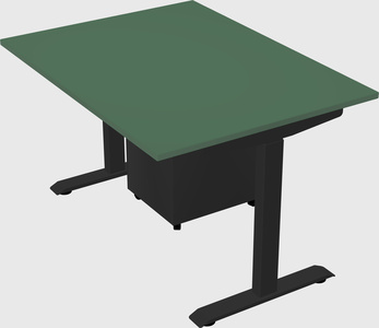 Single motor electric desk