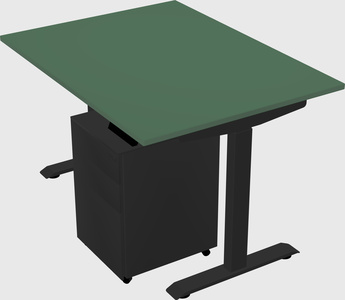 Single motor electric desk