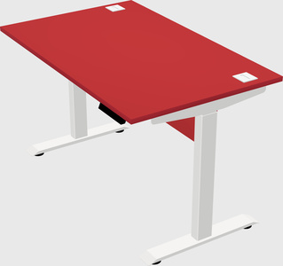 Single motor electric desk