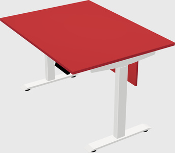Single motor electric desk