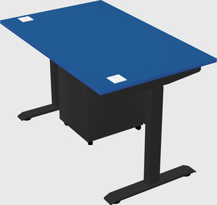 Single motor electric desk