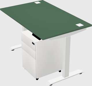 Single motor electric desk
