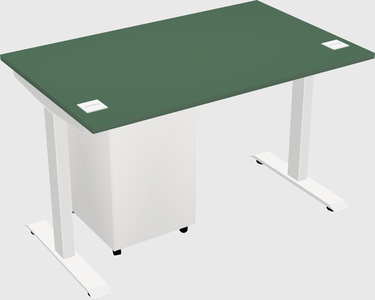 Single motor electric desk