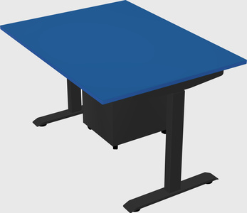 Single motor electric desk