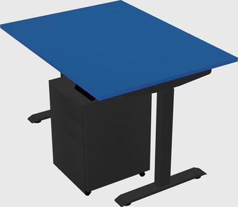Single motor electric desk