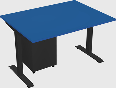 Single motor electric desk